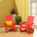 WestinTrends Modern Adirondack Outdoor Rocking Chair (Set of 2)