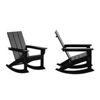 WestinTrends Modern Adirondack Outdoor Rocking Chair (Set of 2)