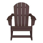 WestinTrends 2-Piece Set Outdoor Adirondack Rocking Chair with Side Table