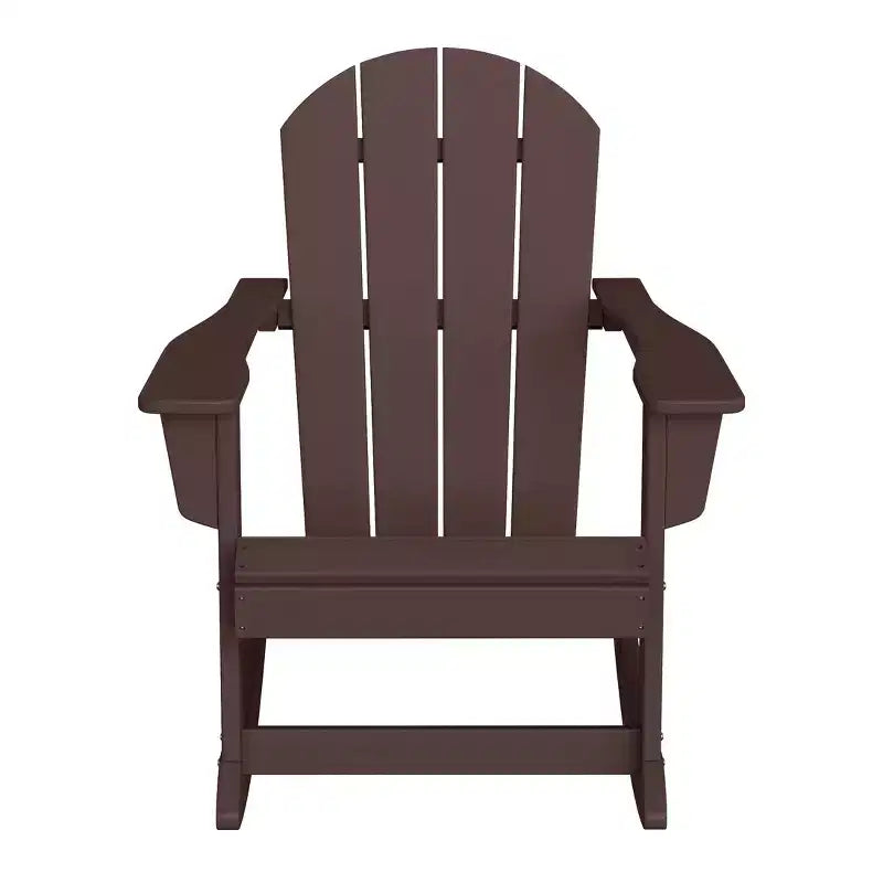 WestinTrends 2-Piece Set Outdoor Adirondack Rocking Chair with Side Table