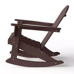 WestinTrends 2-Piece Set Outdoor Adirondack Rocking Chair with Side Table