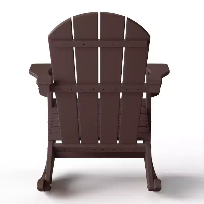 WestinTrends 2-Piece Set Outdoor Adirondack Rocking Chair with Side Table