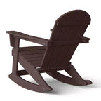 WestinTrends 2-Piece Set Outdoor Adirondack Rocking Chair with Side Table