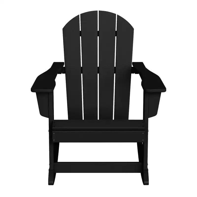 WestinTrends 2-Piece Set Outdoor Adirondack Rocking Chair with Side Table