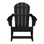 WestinTrends 2-Piece Set Outdoor Adirondack Rocking Chair with Side Table
