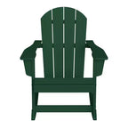 WestinTrends 2-Piece Set Outdoor Adirondack Rocking Chair with Side Table