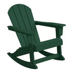 WestinTrends 2-Piece Set Outdoor Adirondack Rocking Chair with Side Table