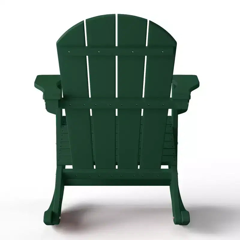 WestinTrends 2-Piece Set Outdoor Adirondack Rocking Chair with Side Table