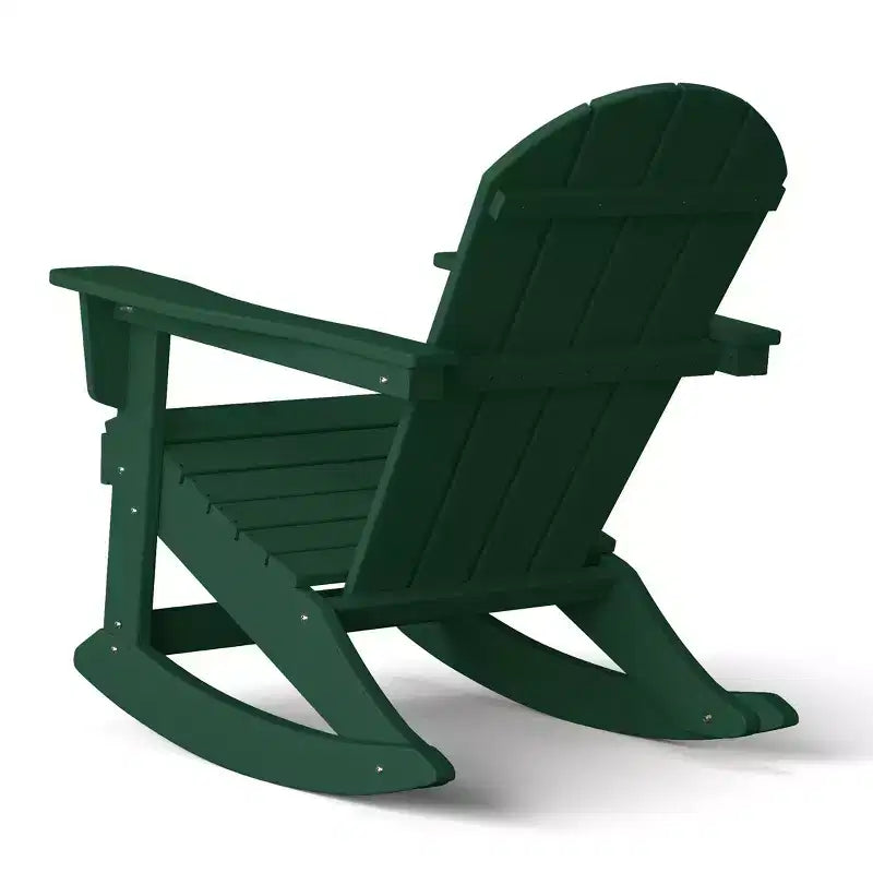 WestinTrends 2-Piece Set Outdoor Adirondack Rocking Chair with Side Table