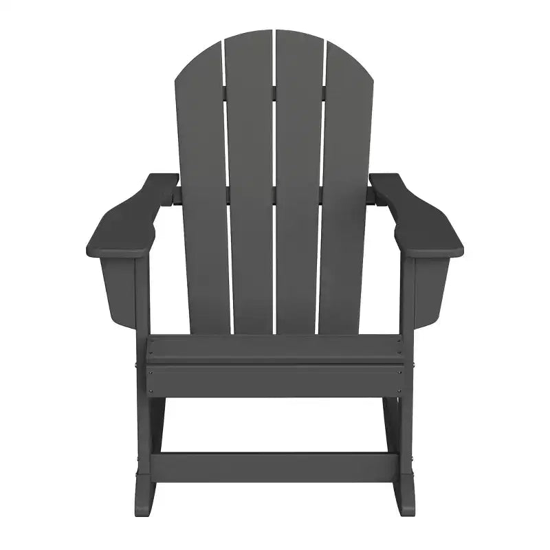 WestinTrends 2-Piece Set Outdoor Adirondack Rocking Chair with Side Table