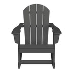 WestinTrends 2-Piece Set Outdoor Adirondack Rocking Chair with Side Table