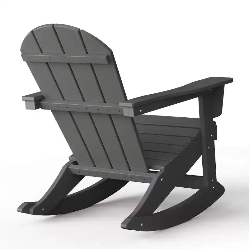 WestinTrends 2-Piece Set Outdoor Adirondack Rocking Chair with Side Table