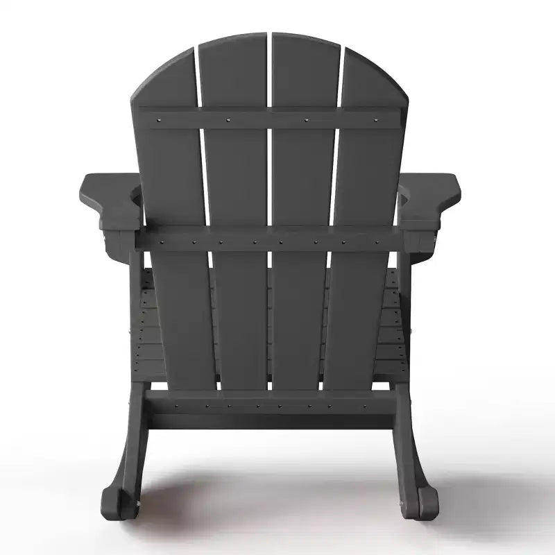 WestinTrends 2-Piece Set Outdoor Adirondack Rocking Chair with Side Table