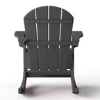 WestinTrends 2-Piece Set Outdoor Adirondack Rocking Chair with Side Table