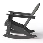 WestinTrends 2-Piece Set Outdoor Adirondack Rocking Chair with Side Table