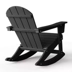 WestinTrends 2-Piece Set Outdoor Adirondack Rocking Chair with Side Table