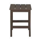 WestinTrends 7 Piece Set Outdoor Folding Adirondack Chairs with Coffee Table Side Table