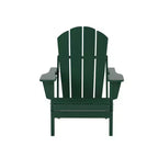 WestinTrends 7 Piece Set Outdoor Folding Adirondack Chairs with Coffee Table Side Table