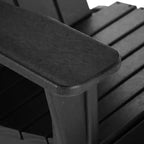 WestinTrends 3 Piece set Outdoor Patio Poly Adirondack rocking chairs with side table