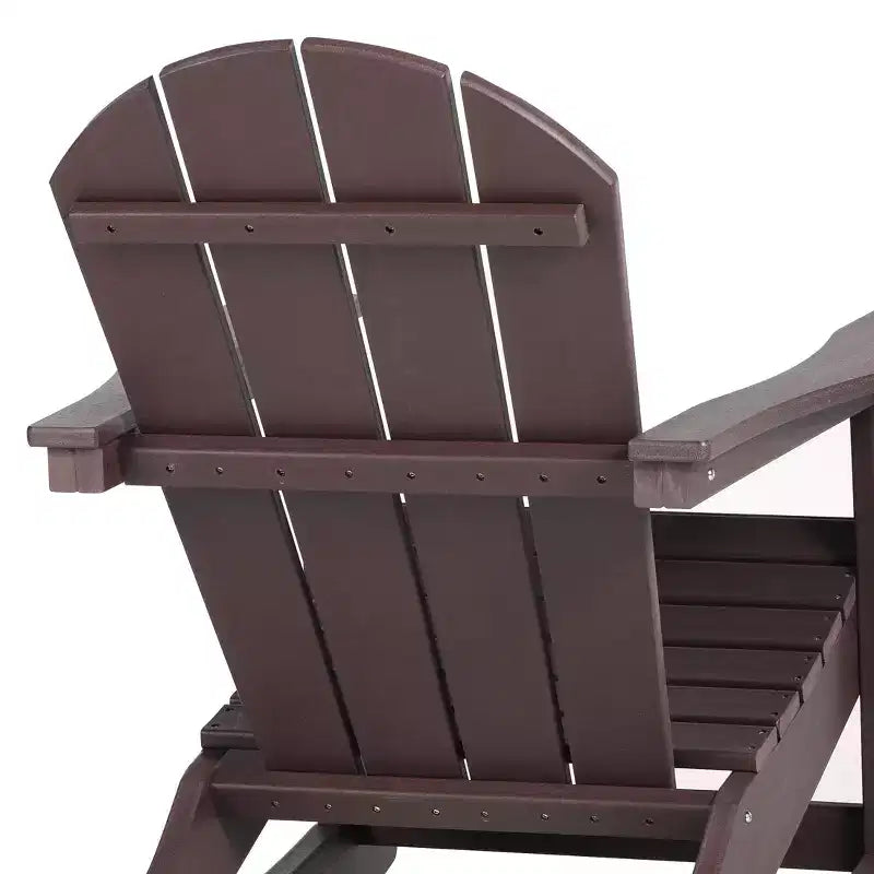 WestinTrends 3 Piece set Outdoor Patio Poly Adirondack rocking chairs with side table