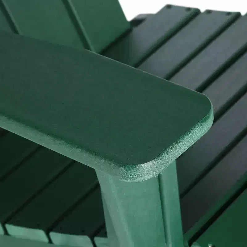 WestinTrends 3 Piece set Outdoor Patio Poly Adirondack rocking chairs with side table