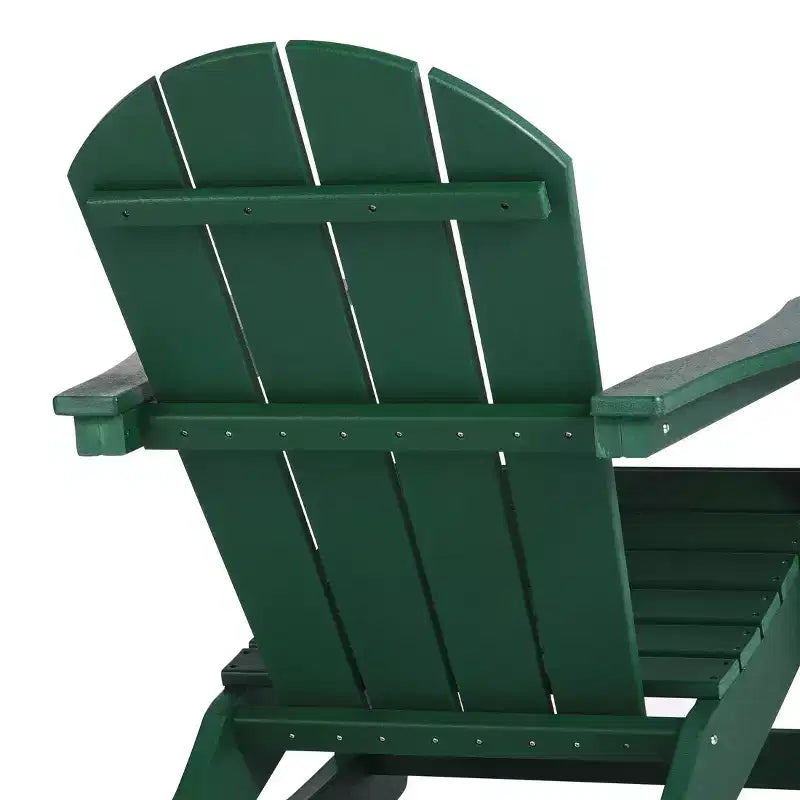 WestinTrends 3 Piece set Outdoor Patio Poly Adirondack rocking chairs with side table