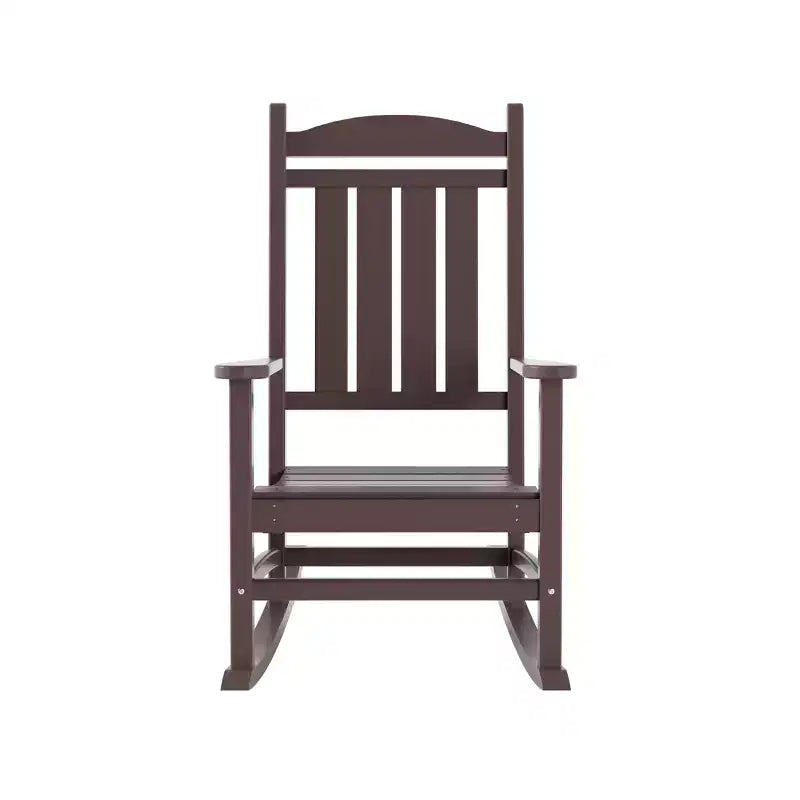 WestinTrends All-Weather Outdoor Patio Poly Classic Porch Rocking Chair (Set of 2)