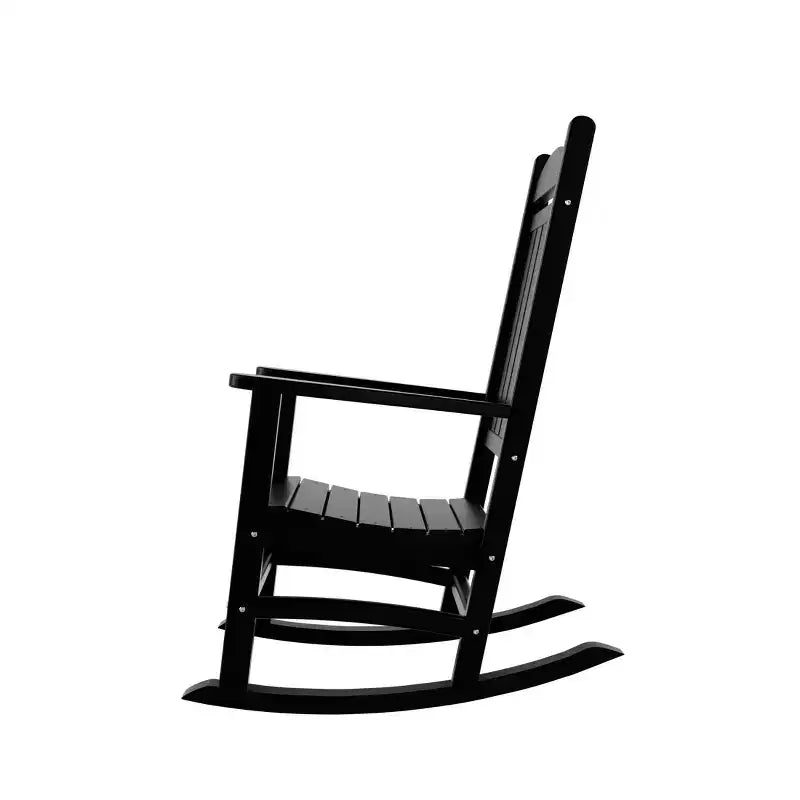 WestinTrends All-Weather Outdoor Patio Poly Classic Porch Rocking Chair (Set of 2)