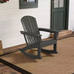 WestinTrends Outdoor Patio Poly Adirondack Rocking Chair Rocker