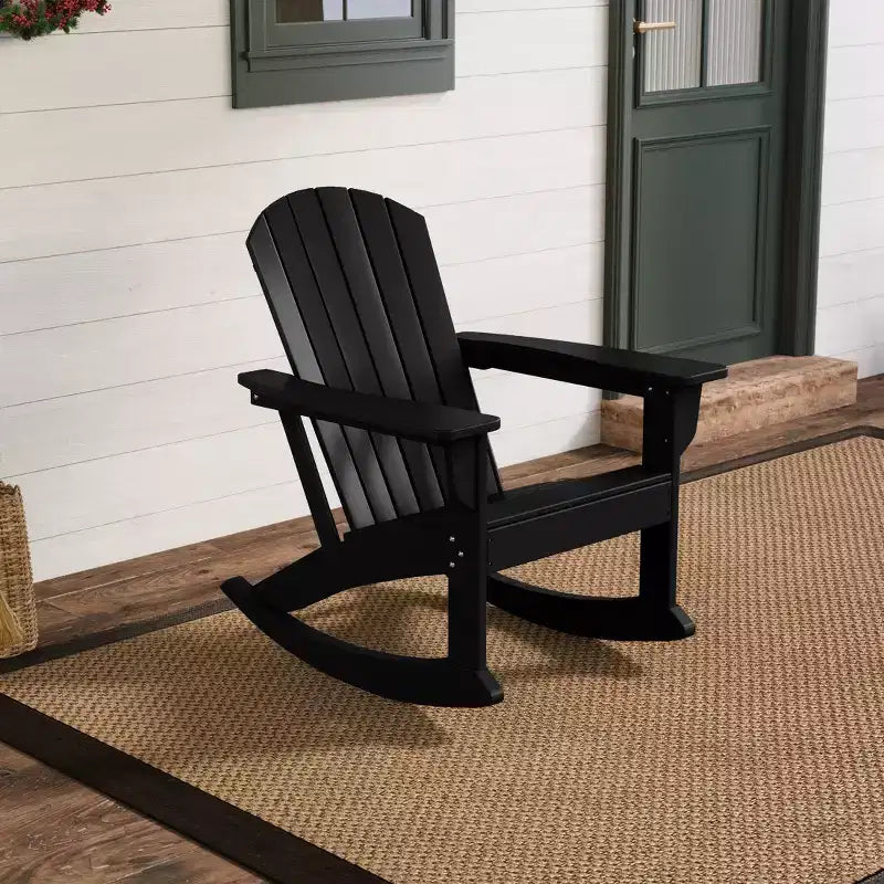 WestinTrends Outdoor Patio Poly Adirondack Rocking Chair Rocker