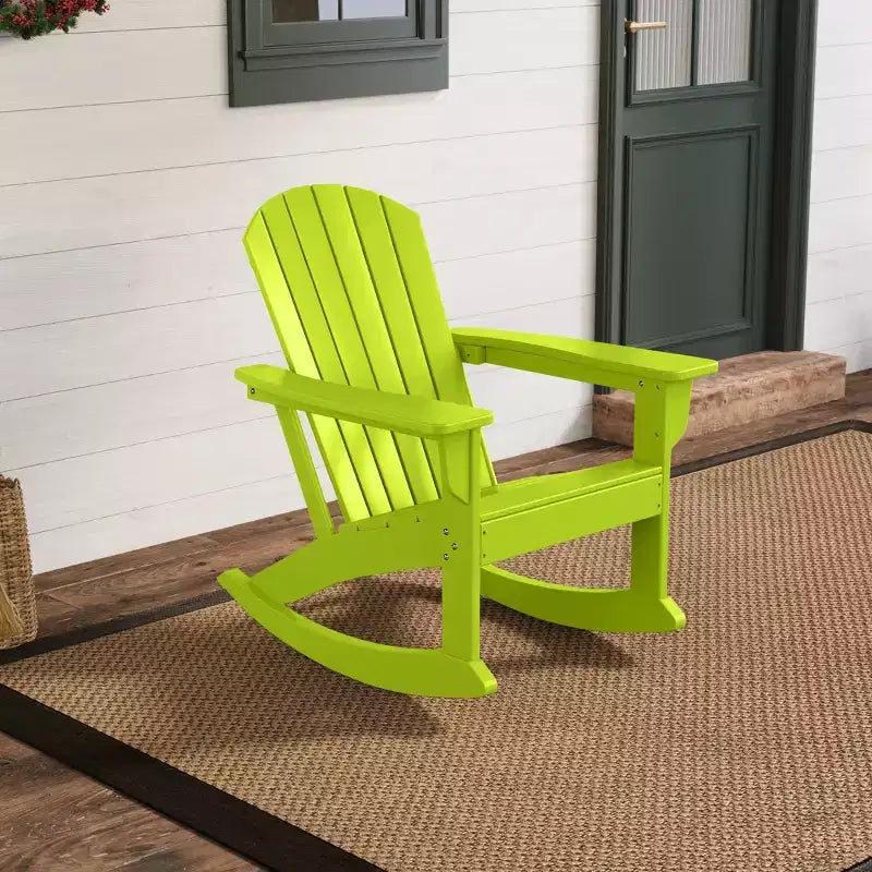 WestinTrends Outdoor Patio Poly Adirondack Rocking Chair Rocker