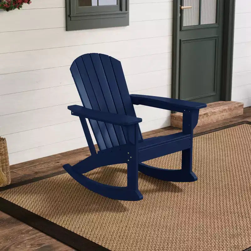 WestinTrends Outdoor Patio Poly Adirondack Rocking Chair Rocker