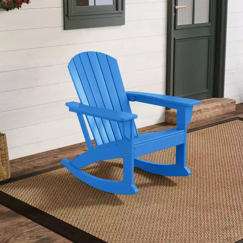 WestinTrends Outdoor Patio Poly Adirondack Rocking Chair Rocker