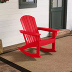 WestinTrends Outdoor Patio Poly Adirondack Rocking Chair Rocker