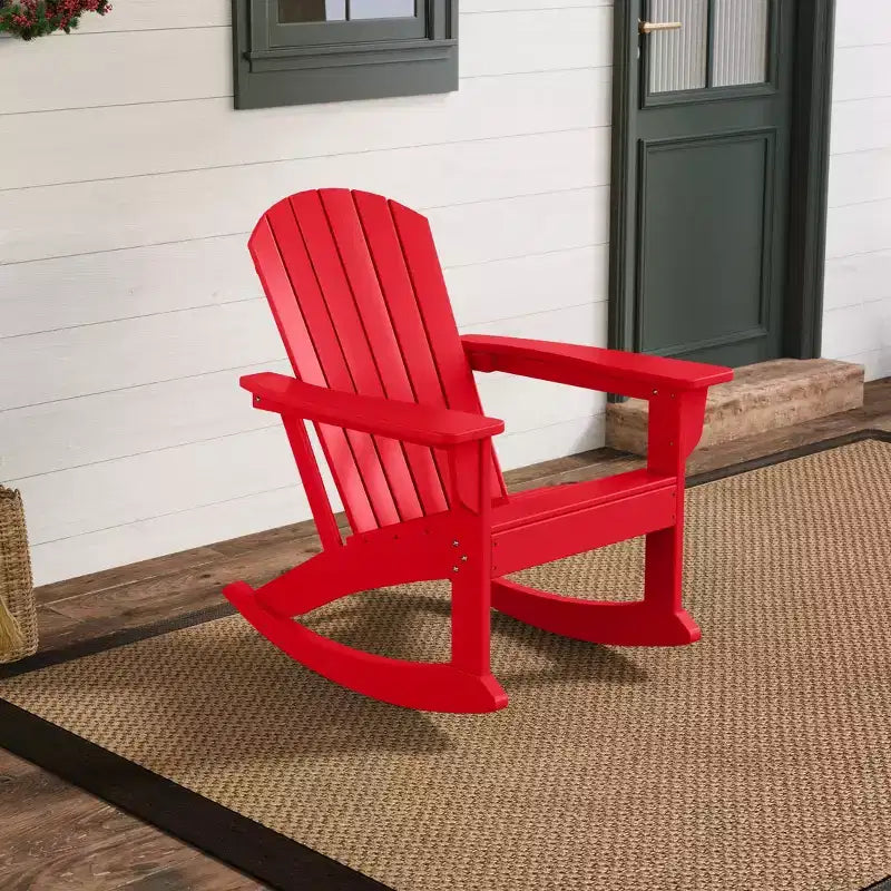 WestinTrends Outdoor Patio Poly Adirondack Rocking Chair Rocker