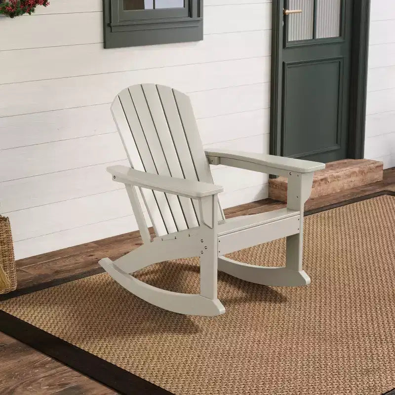 WestinTrends Outdoor Patio Poly Adirondack Rocking Chair Rocker