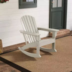 WestinTrends Outdoor Patio Poly Adirondack Rocking Chair Rocker