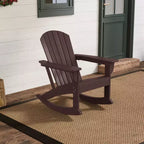 WestinTrends Outdoor Patio Poly Adirondack Rocking Chair Rocker