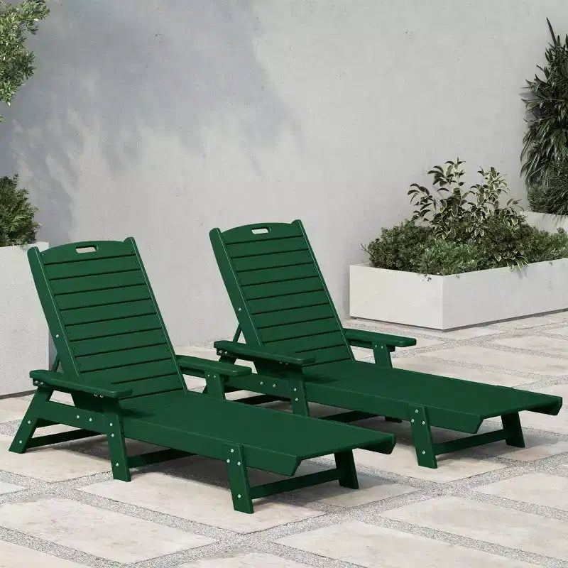 WestinTrends Sdraio da Esterno Adirondack per Patio Giardino Piscina (Set da 2)