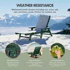 WestinTrends Sdraio da Esterno Adirondack per Patio Giardino Piscina (Set da 2)