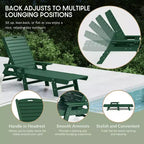 WestinTrends Sdraio da Esterno Adirondack per Patio Giardino Piscina (Set da 2)