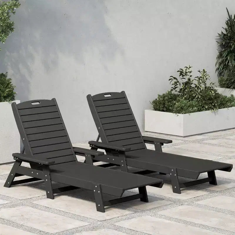 WestinTrends Sdraio da Esterno Adirondack per Patio Giardino Piscina (Set da 2)