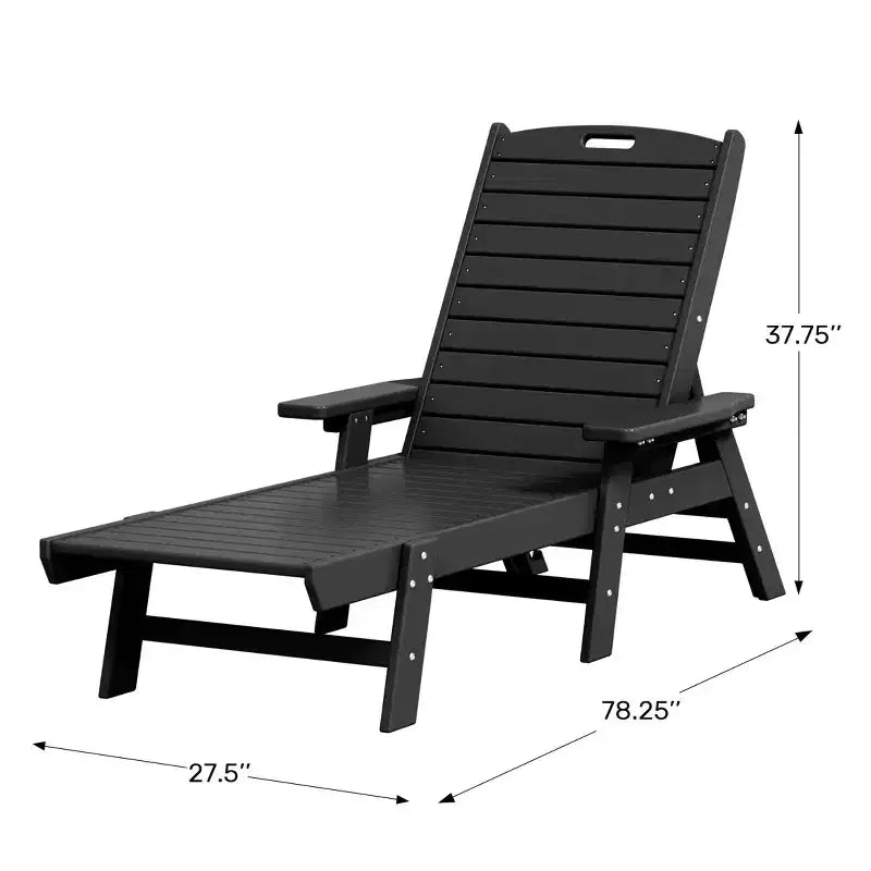 WestinTrends Sdraio da Esterno Adirondack per Patio Giardino Piscina (Set da 2)