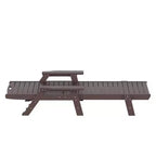 WestinTrends 3 Pieces Set Poly Adirondack Outdoor Chaise Lounges with Side Table