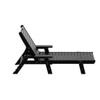 WestinTrends 3 Pieces Set Poly Adirondack Outdoor Chaise Lounges with Side Table