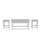 WestinTrends Set 3 Pezzi Tavolini da Caffè e Laterali Adirondack per Esterni