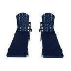 WestinTrends Malibu Sdraio reclinabile con ruote in polietilene (set da 2 pz)