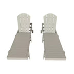 WestinTrends Malibu Sdraio reclinabile con ruote in polietilene (set da 2 pz)