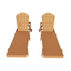 WestinTrends Malibu Sdraio reclinabile con ruote in polietilene (set da 2 pz)