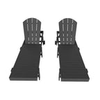 WestinTrends Malibu Sdraio reclinabile con ruote in polietilene (set da 2 pz)